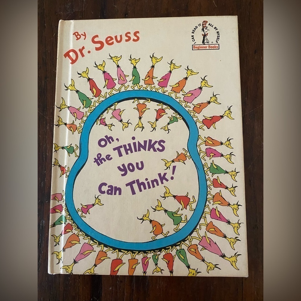 Vintage 1975 First Edition Oh, The Thinks You Can Think Dr. Seuss Graduation